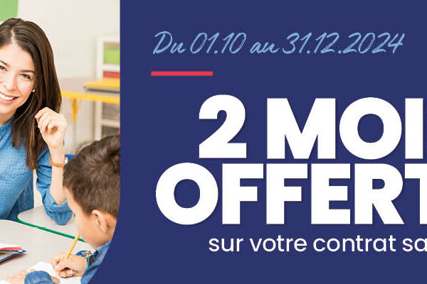 2 mois offerts sur votre contrat santé